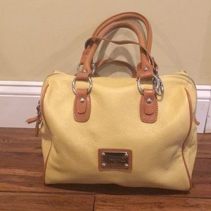 Valentina Italia mustard hand bag